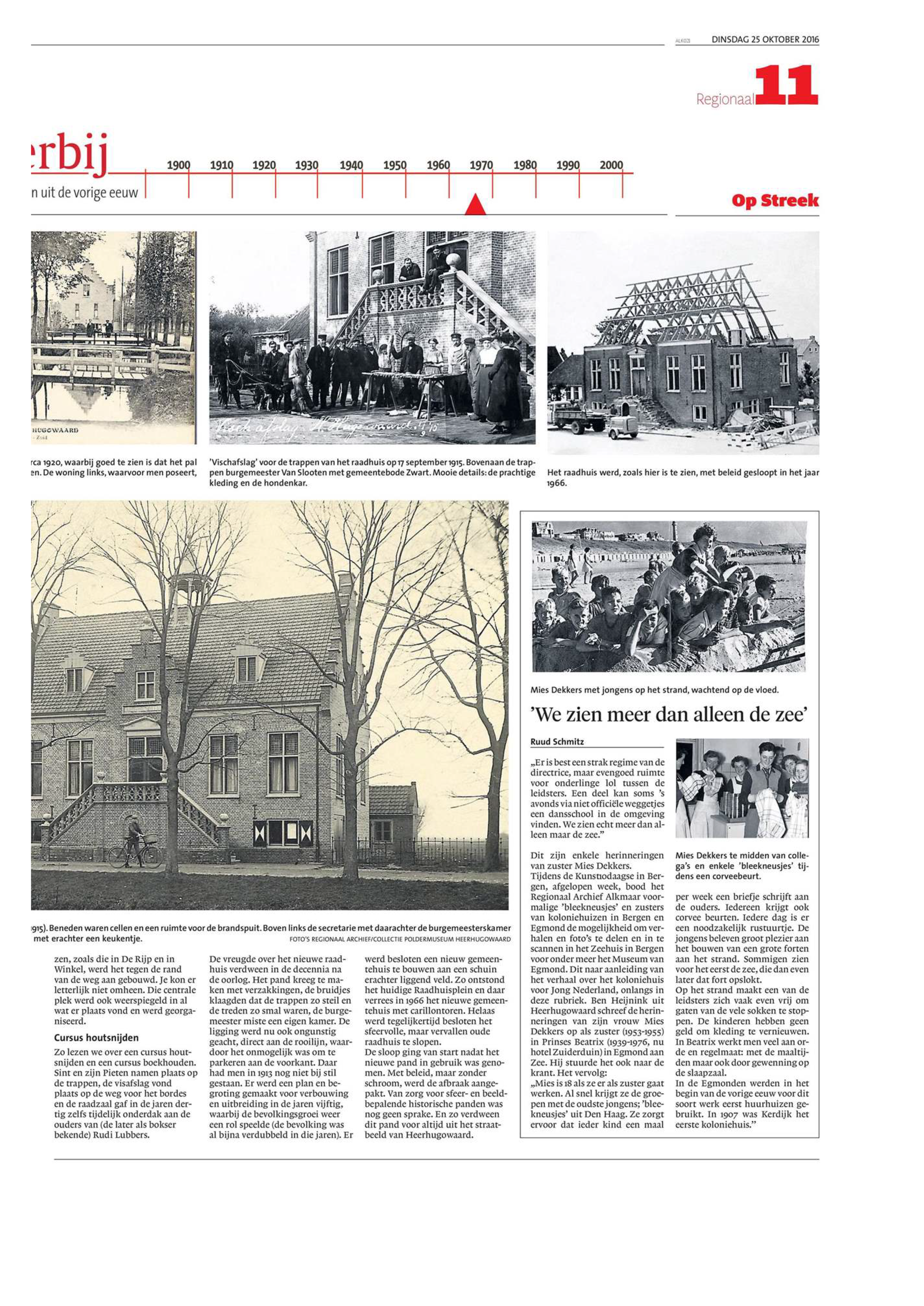 Artikel in het Noord Hollands Dagblad, naar aanleiding van de tentoonstelling